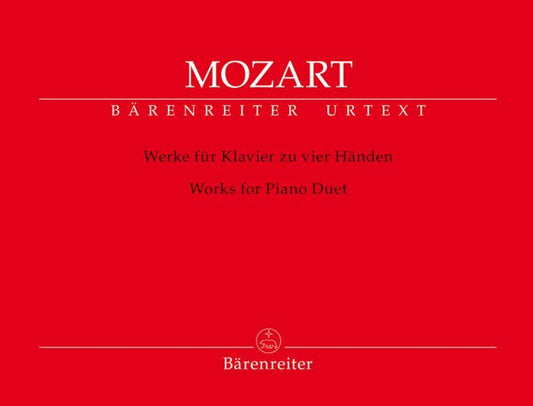 Complete Works Piano Duet by Mozart - Barenreiter Urtext Edition
