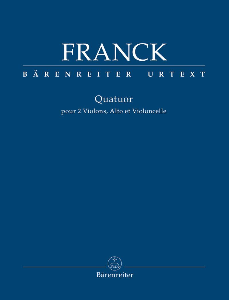 Franck String Quartet Parts for Viola and Cello, Urtext Edition, 72 Pages, Published by Barenreiter