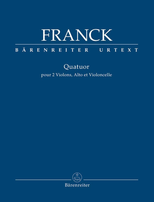 Franck String Quartet Parts for Viola and Cello, Urtext Edition, 72 Pages, Published by Barenreiter