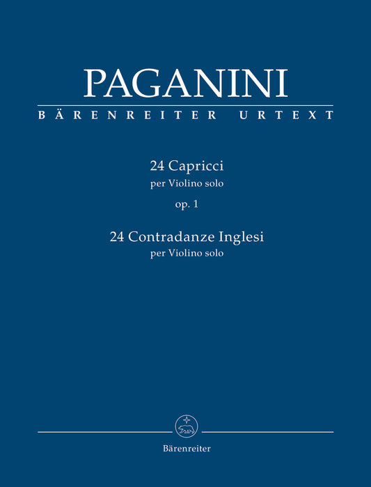 24 Capricci Op. 1 / 24 Contradanze Inglesi For Violin Solo