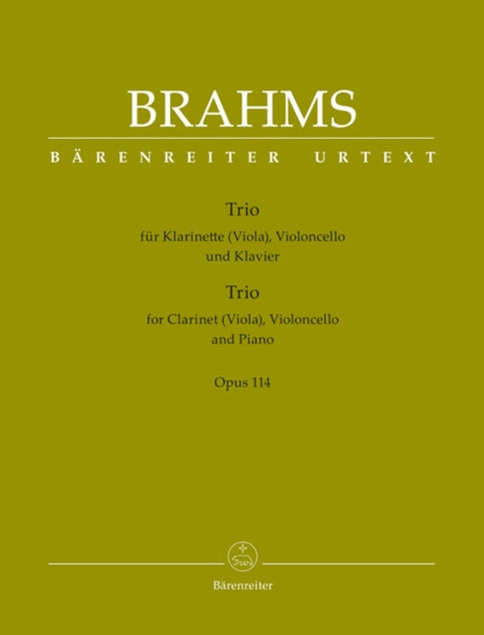 Trio A Min Op 114 clarinet Vc Piano Urtext Book