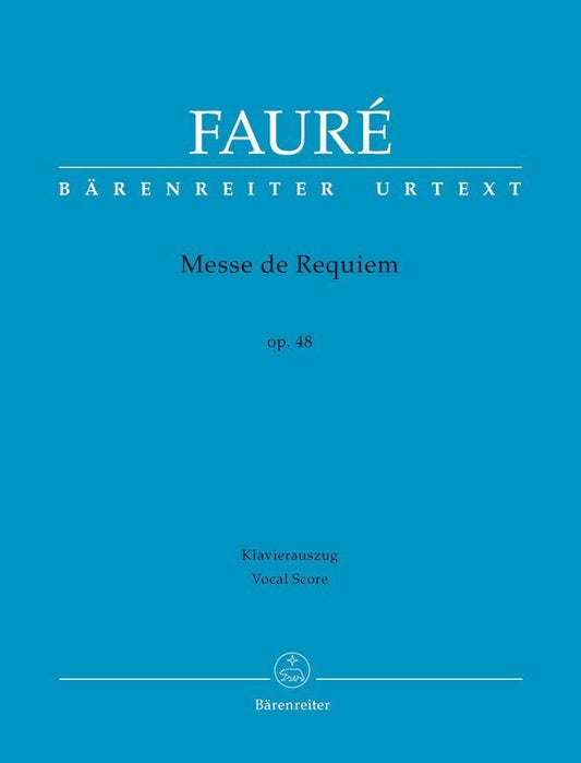 Requiem Op 48 Vocal Score Latin Urtext