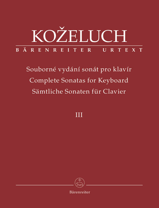 Complete Sonatas For Keyboard Iii