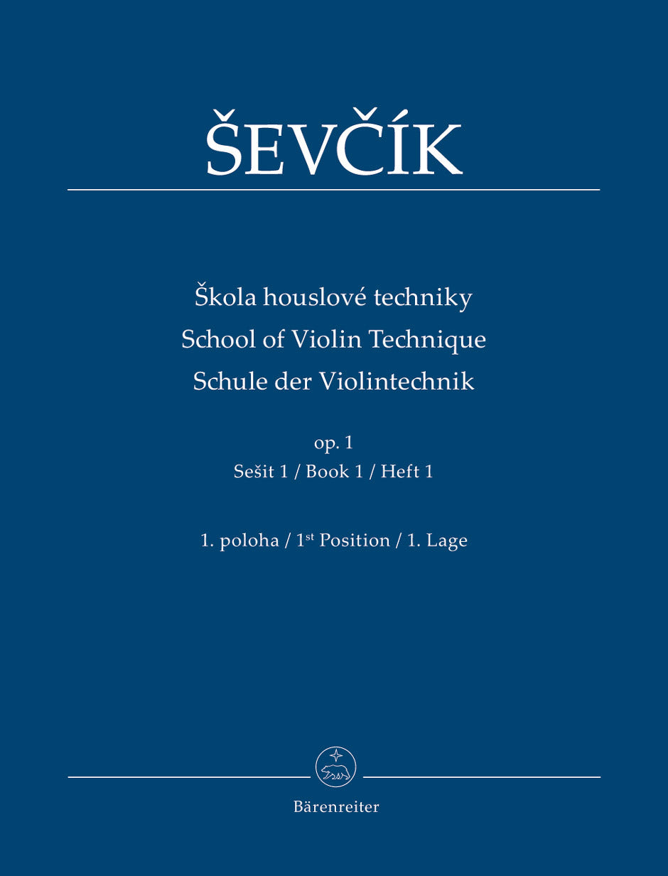 Sevcik School of Violin Technique Op 1: Book 1