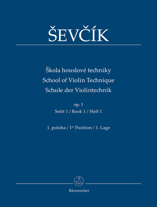 Sevcik School of Violin Technique Op 1: Book 1