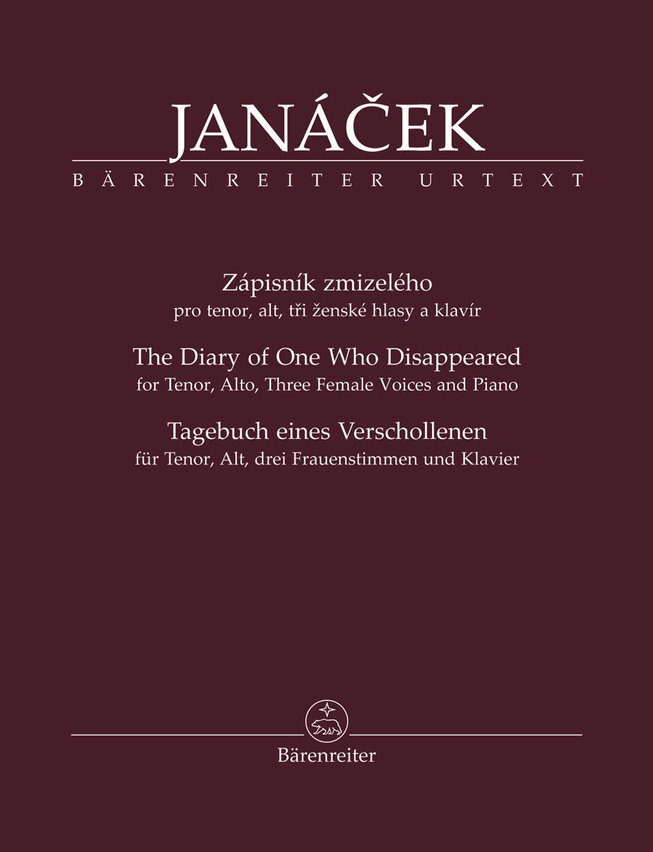 Diary of One Who Disappeared Vocal Score