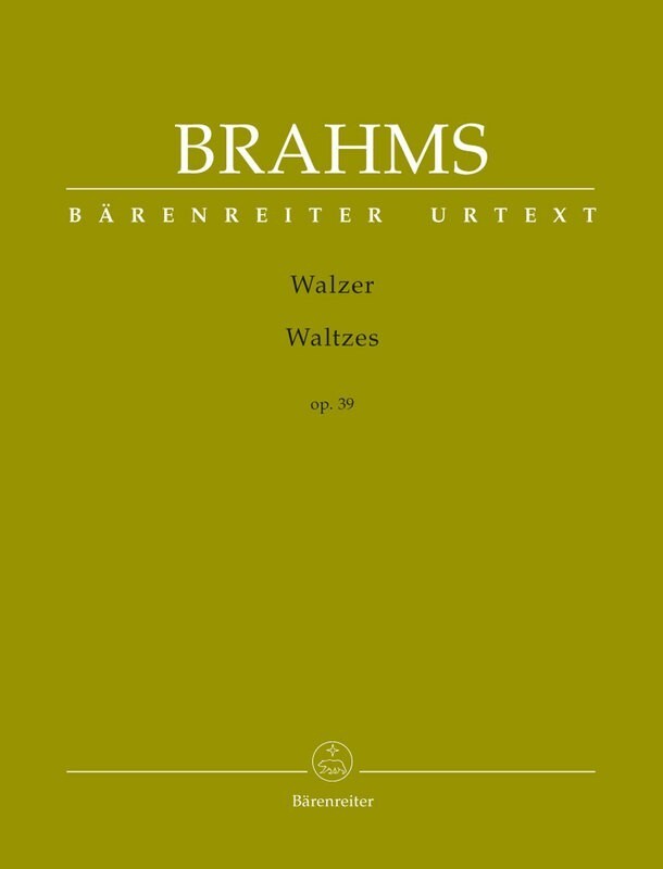 Brahms - Waltzes Op 39 Urtext (Softcover Book) Urtext Edition Book