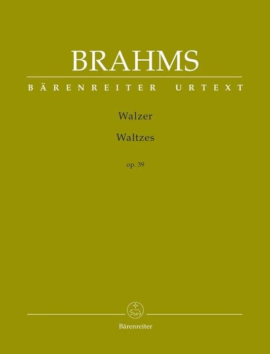 Brahms - Waltzes Op 39 Urtext (Softcover Book) Urtext Edition Book