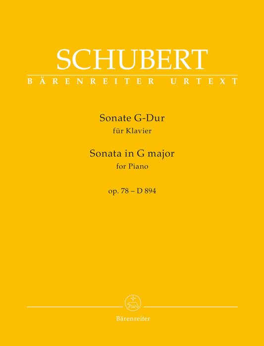 Sonata For Pianoforte In G Major Op. 78 D 894