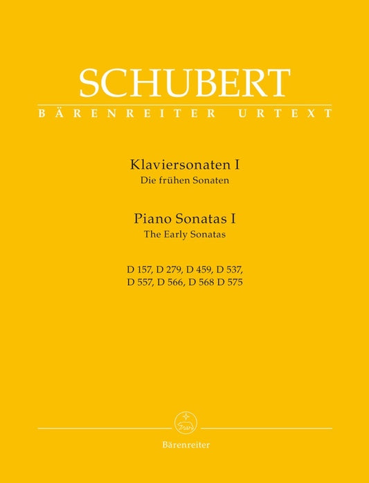 Schubert - Piano Sonatas Vol 1 Early Sonatas Urtext Softcover Book (Piano)