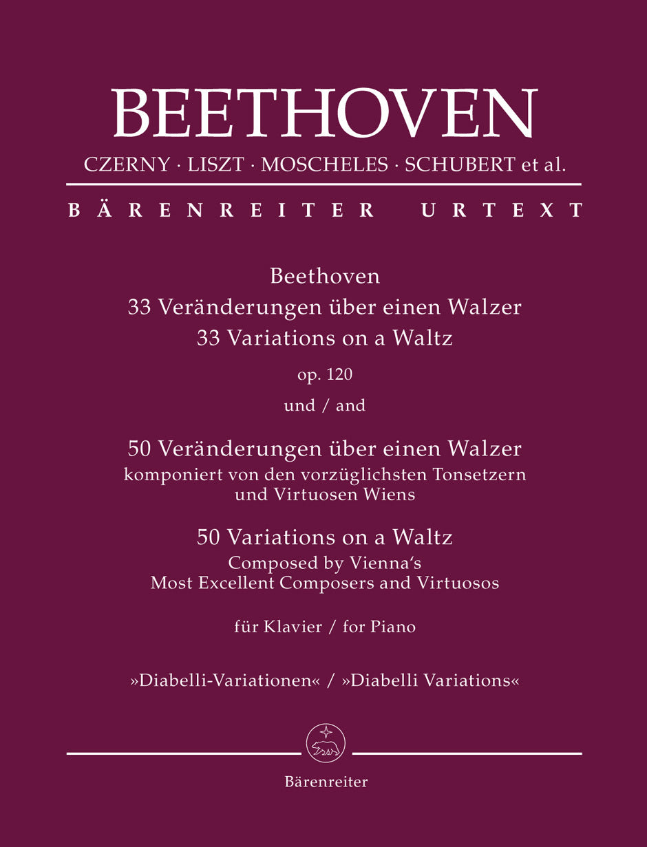 Beethoven: 33 Variations On A Waltz Op. 120 / 50 Variations On A Waltz Composed By Vienna's Most Excellent Composers And Virtuosos For Piano "Diabelli
