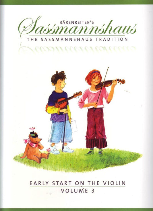 Early Start on the Violin Vol 3 by Egon Sassmannshaus - 71 Pages, Barenreiter