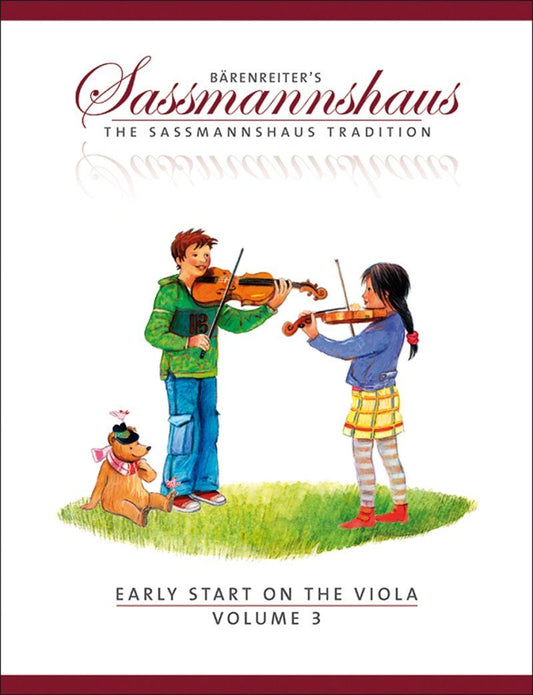 Early Start on the Viola Volume 3 by Barenreiter - 72 Pages