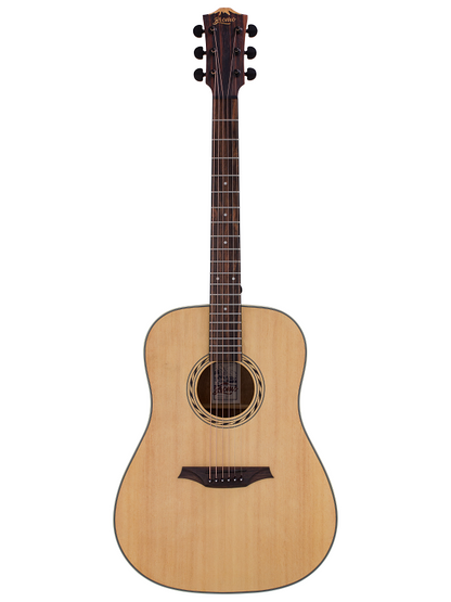 Bromo BAA1 Appalachia Series Dreadnought Acoustic Guitar with Spruce Top and Mahogany Back — view 2