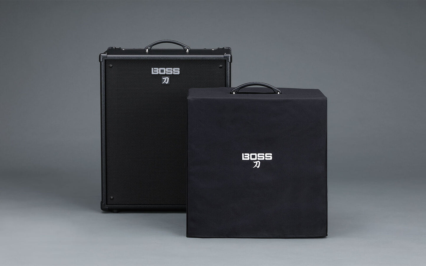 BOSS BAC-KTN21B Amp Cover for Katana-210 Bass - Durable Polyester, Black, Embroidered Logo, Perfect Fit Protection — view 3