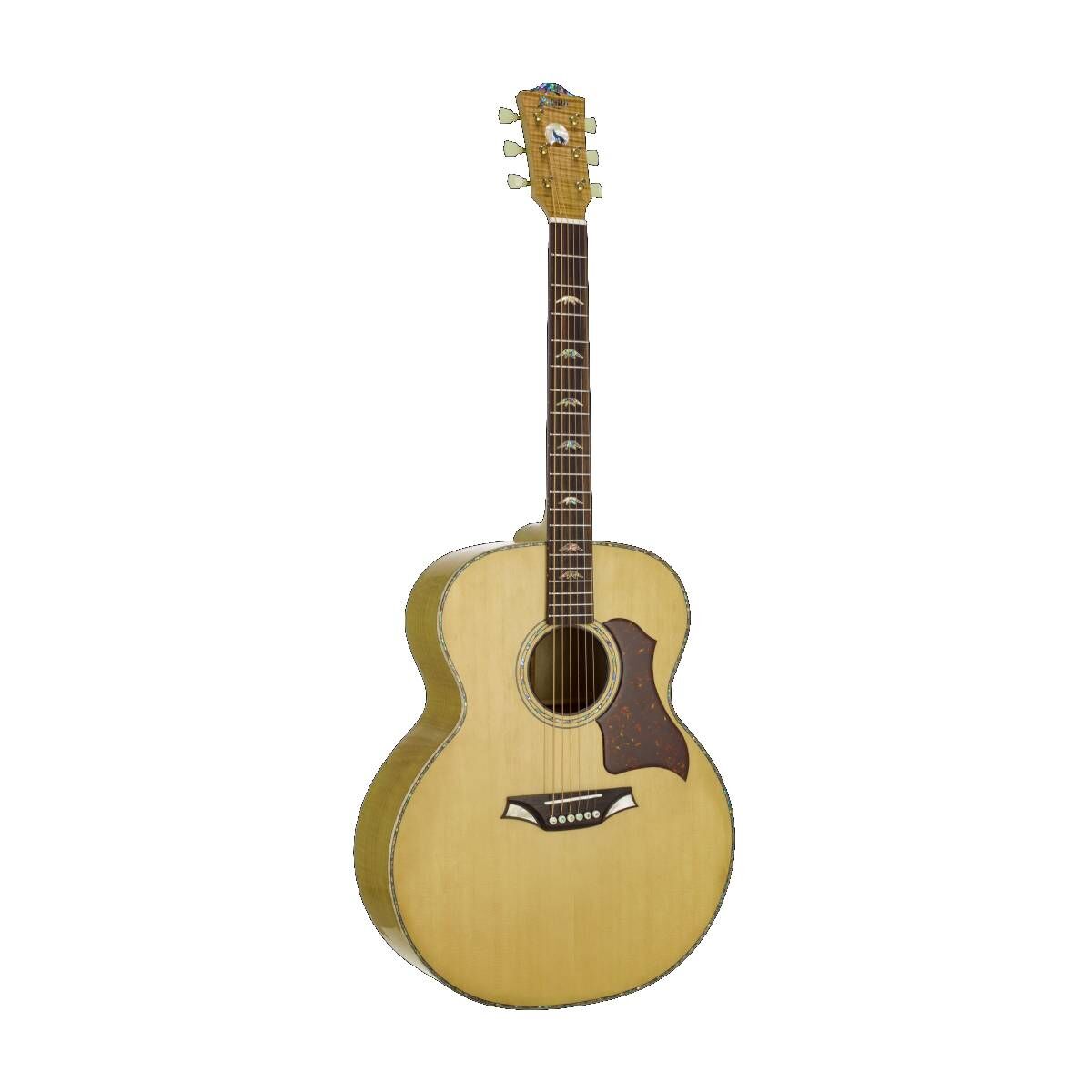 Bromo BAN7E Denali Series Jumbo Acoustic Guitar with Solid Wood and Pickup — view 4