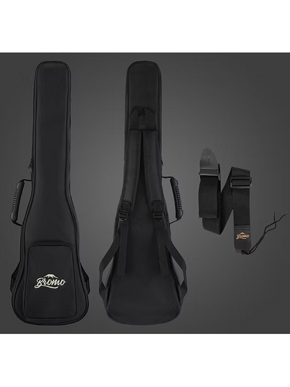 Bromo BAR3E Travel All Solid Acoustic Electric Guitar with BZP2 Pickup and Deluxe Gig Bag — view 4