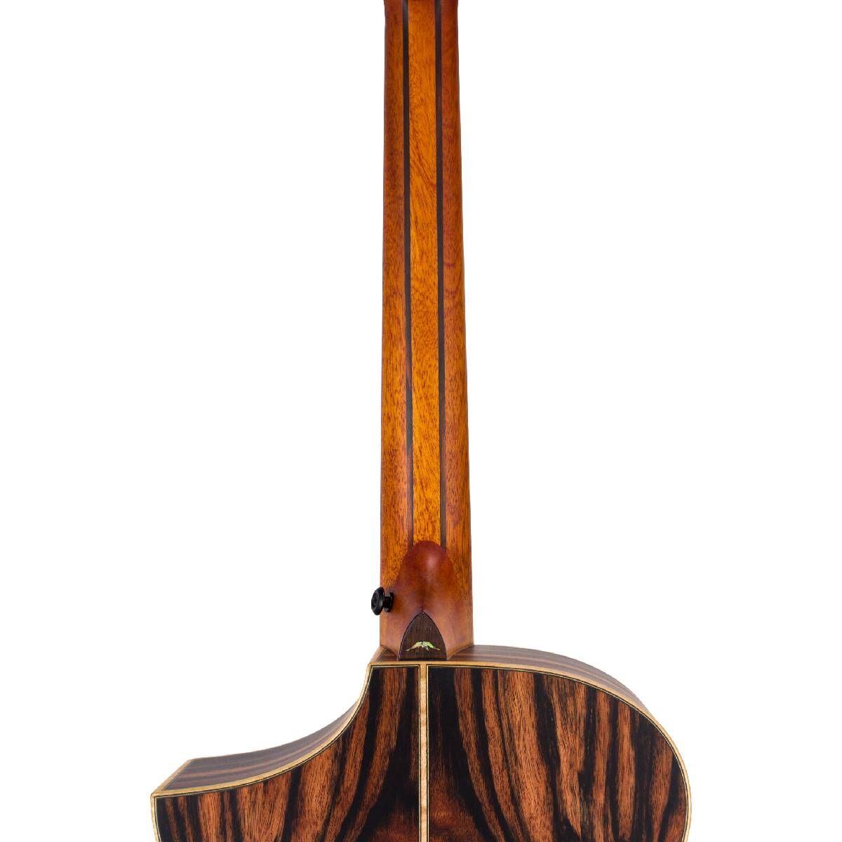 Bromo BAR5CE Rocky Mountain Series All Solid Concert Electric Acoustic Guitar with Gig Bag - Right Handed — view 5
