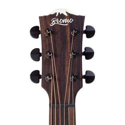 Bromo BAR5CE Rocky Mountain Series All Solid Concert Electric Acoustic Guitar with Gig Bag - Right Handed — view 6