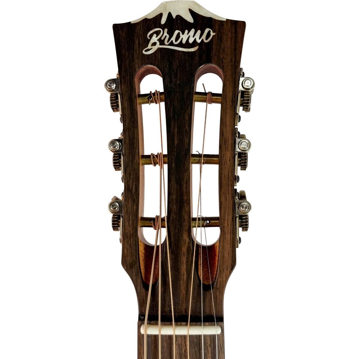 Bromo BAR6E Rocky Mountain Series All Solid Parlor Electric Acoustic Guitar with Gig Bag — view 4
