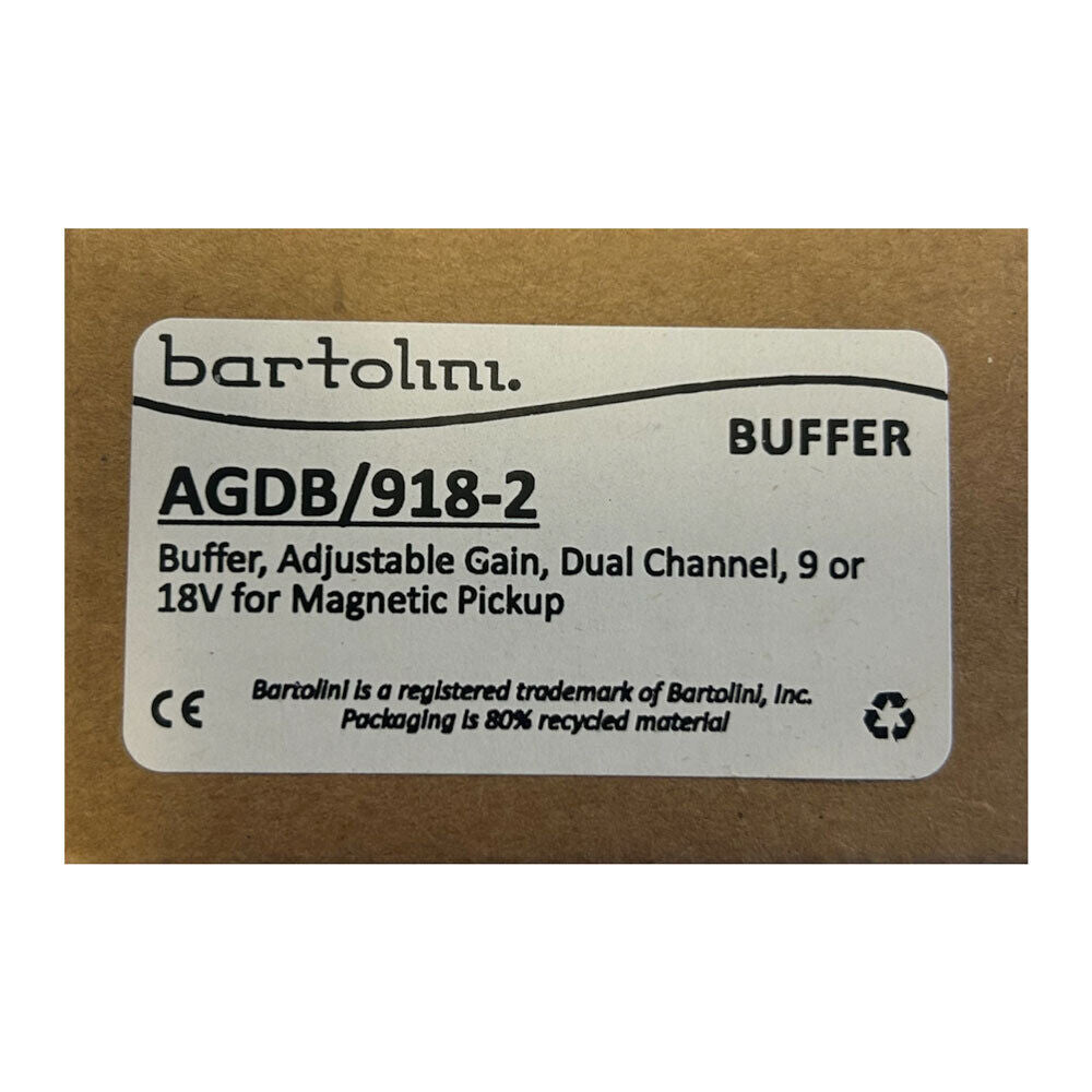 Bartolini AGDB/918-2 Dual Channel Adjustable Gain Buffer Preamp for Magnetic Pickup — view 4