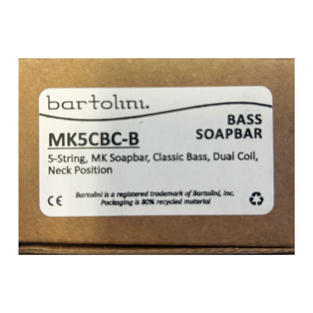 Bartolini MK5CBC-B Classic Bass 5-String Dual Coil MK Soapbar Neck Pickup — view 3