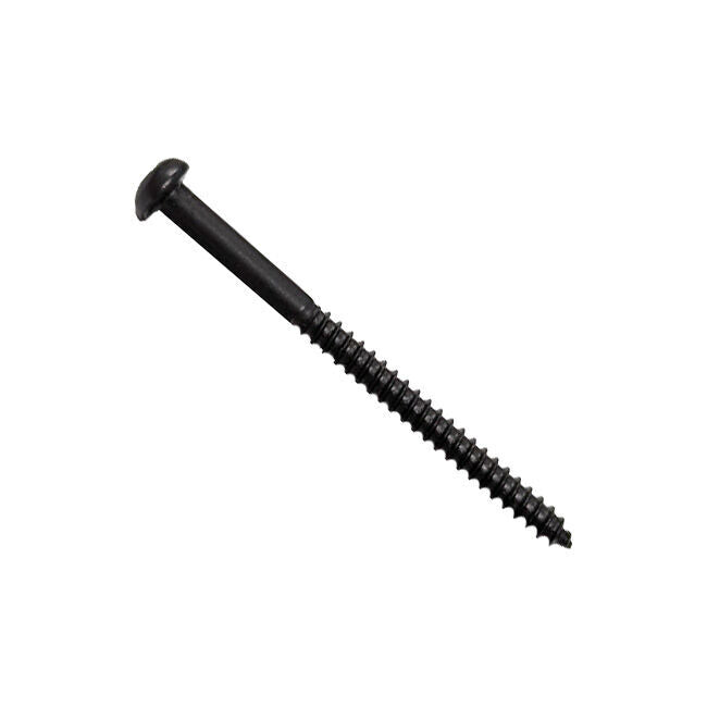 Bartolini #4 x 38.1mm Pan Head Phillips Steel Wood Screw - Black Oxide Coated Finish (Pack of 1)