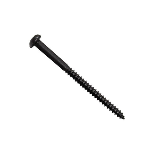 Bartolini #4 x 38.1mm Pan Head Phillips Steel Wood Screw - Black Oxide Coated Finish (Pack of 1)