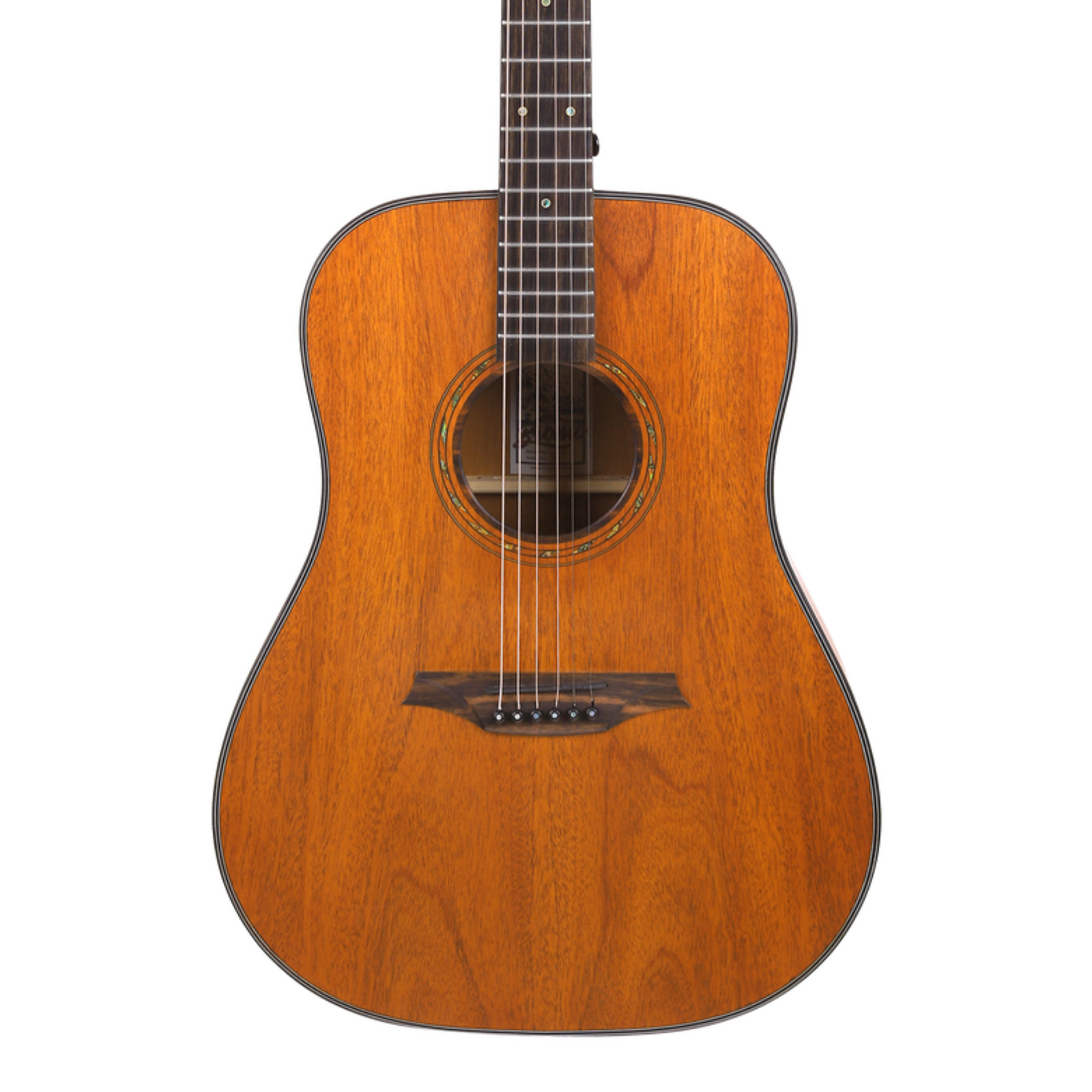 Bromo BAT1M Tahoma Series Dreadnought Acoustic Guitar with Solid Mahogany Top — view 6