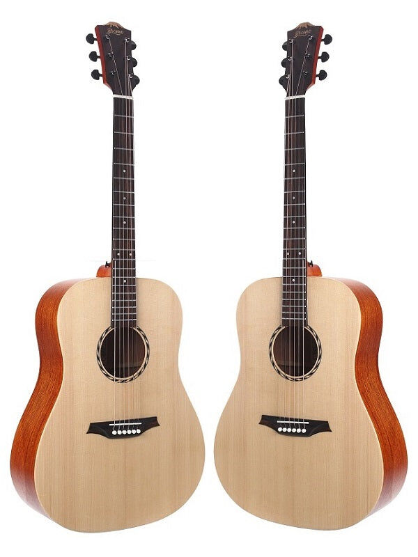 Bromo Tahoma Series Dreadnought Acoustic Guitar, Solid Spruce Top, Mahogany Back & Sides, Right Handed