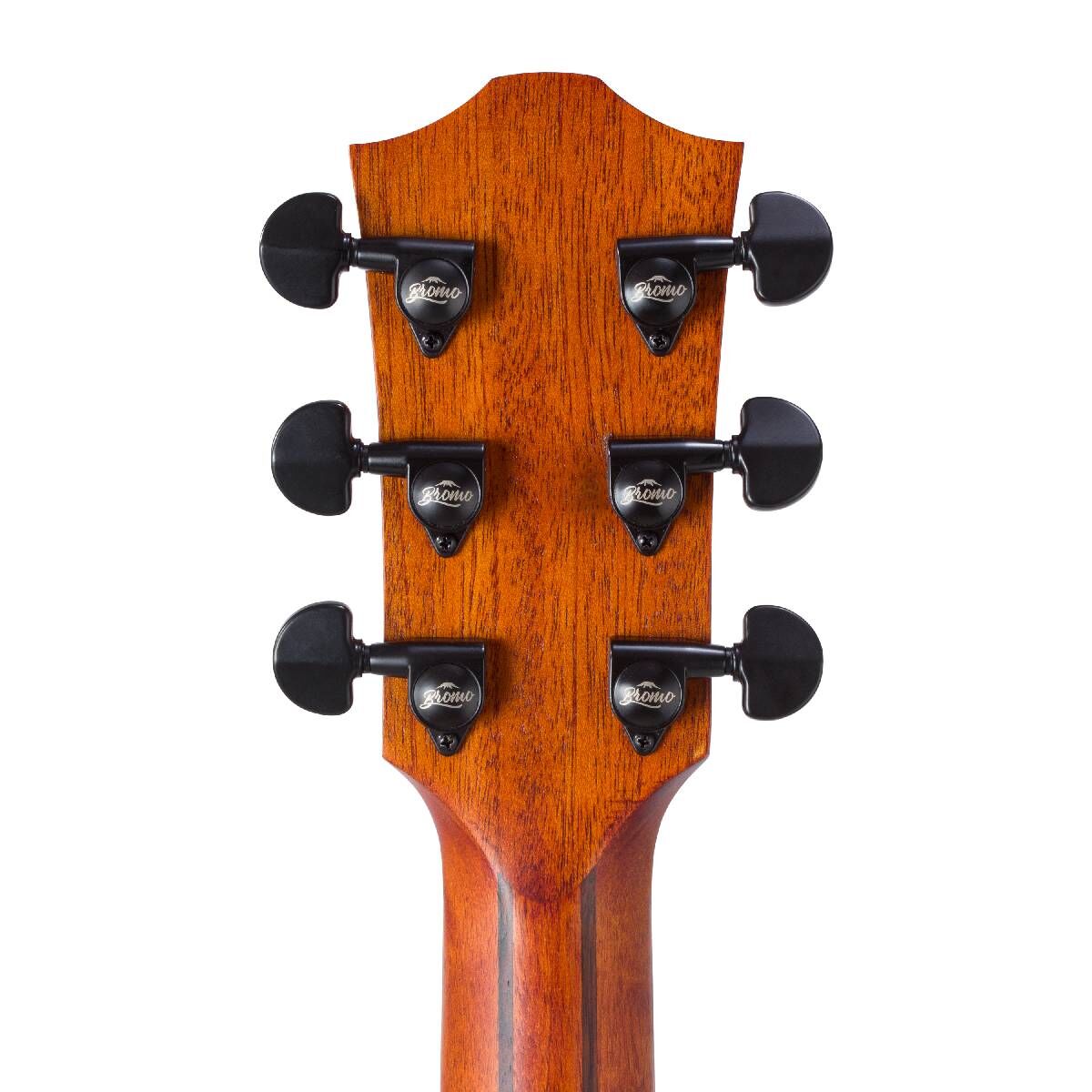 Bromo BAT1 Tahoma Series Dreadnought Acoustic Guitar with Solid Spruce Top and Mahogany Back — view 6