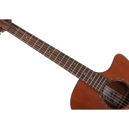 Bromo BAT2MCE Tahoma Grand Auditorium Acoustic Guitar with Solid Mahogany Top and Pickup — view 6