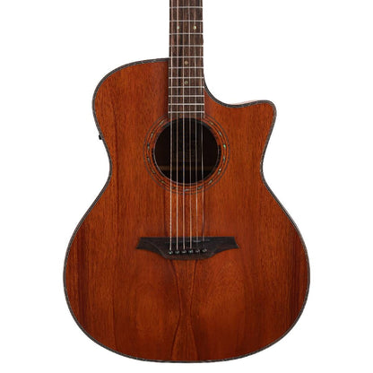 Bromo BAT2MCE Tahoma Grand Auditorium Acoustic Guitar with Solid Mahogany Top and Pickup — view 3