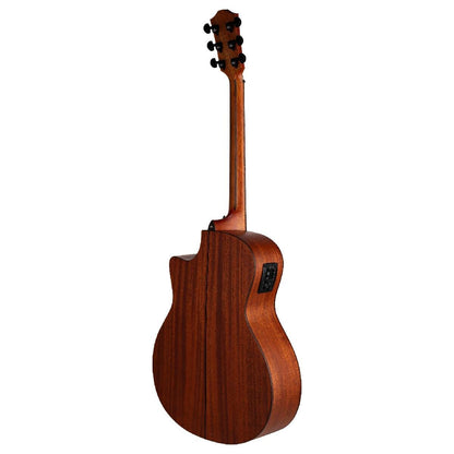 Bromo BAT2MCE Tahoma Grand Auditorium Acoustic Guitar with Solid Mahogany Top and Pickup — view 2