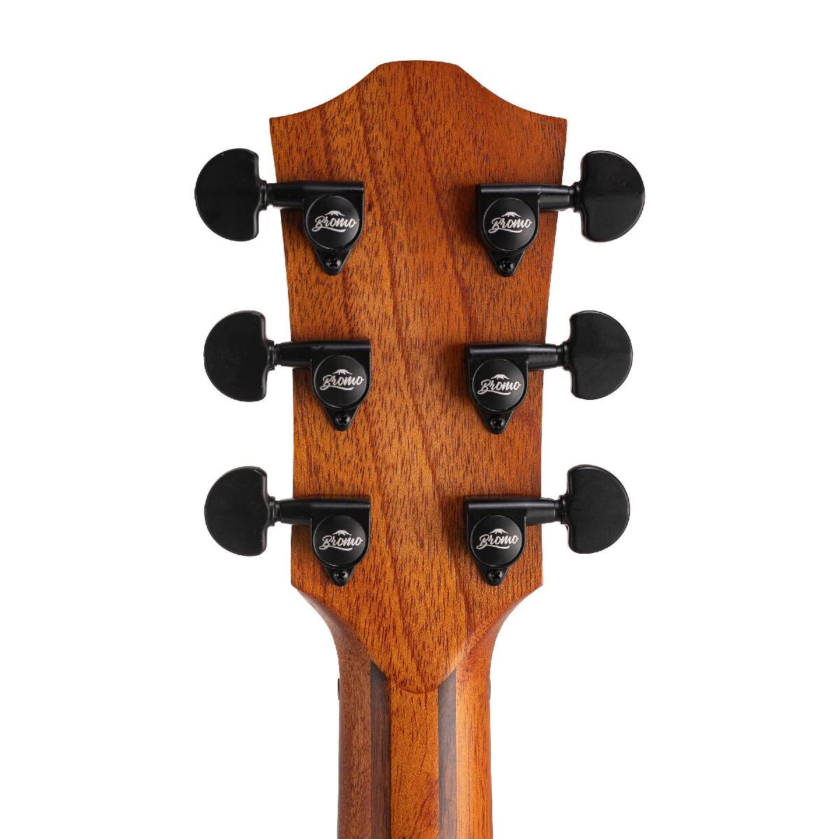 Bromo BAT2MCE Tahoma Grand Auditorium Acoustic Guitar with Solid Mahogany Top and Pickup — view 5
