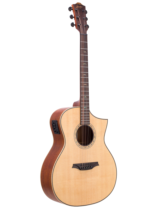 Bromo BAT4CE Tahoma Series Grand Auditorium Electric Acoustic Guitar — view 2