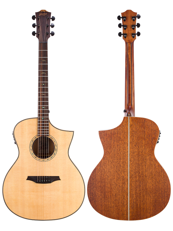 Bromo BAT4CE Tahoma Series Grand Auditorium Electric Acoustic Guitar