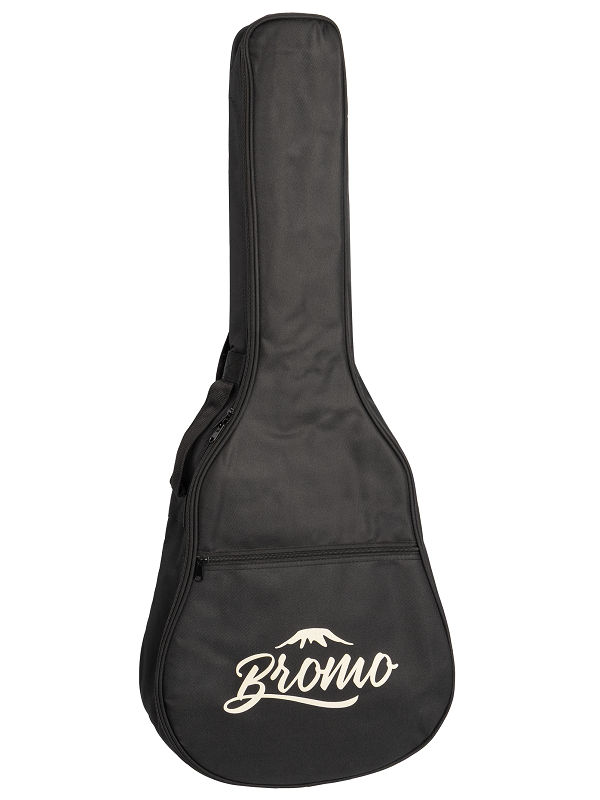 Bromo Tahoma Series Mini Jumbo Electric/Acoustic Bass Guitar, Solid Spruce Top, Mahogany Back, Fishman Sonitone Pickup, Padded Gig Bag Included — view 4