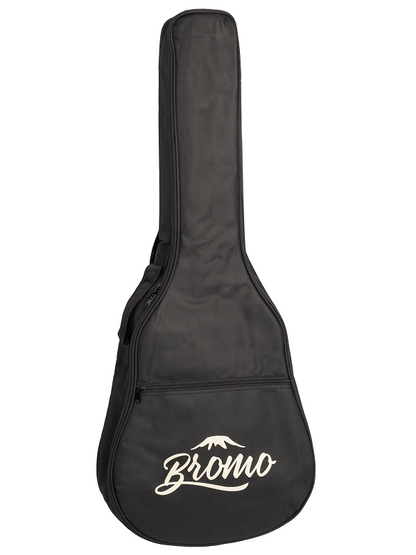 Bromo Tahoma Series Mini Jumbo Electric/Acoustic Bass Guitar, Solid Spruce Top, Mahogany Back, Fishman Sonitone Pickup, Padded Gig Bag Included — view 4