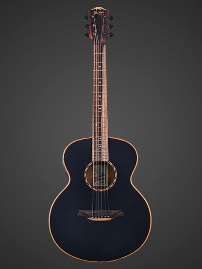 Bromo BAT8ME Tahoma Series Mini Jumbo Electric/Acoustic Guitar with Solid Mahogany Top, Amara Ebony Fingerboard, and 4-Band EQ Preamp — view 2