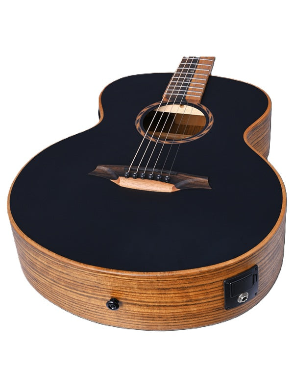 Bromo BAT8ME Tahoma Series Mini Jumbo Electric/Acoustic Guitar with Solid Mahogany Top, Amara Ebony Fingerboard, and 4-Band EQ Preamp — view 4