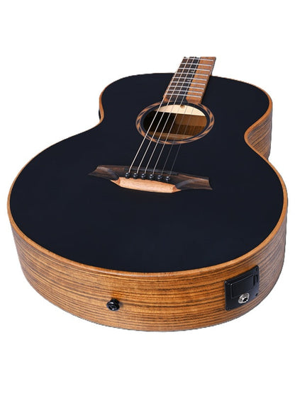 Bromo BAT8ME Tahoma Series Mini Jumbo Electric/Acoustic Guitar with Solid Mahogany Top, Amara Ebony Fingerboard, and 4-Band EQ Preamp — view 4