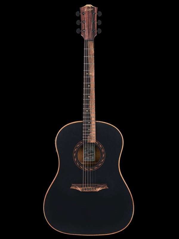 Bromo BAT9ME Tahoma Series Dreadnought Electric/Acoustic Guitar with Solid Mahogany Top and 4-Band EQ Preamp — view 3