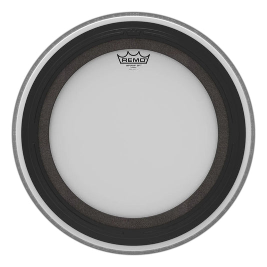 REMO White Coated Emperor SMT Coated Bass Drum Head, 18"