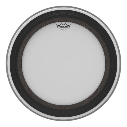 REMO White Coated Emperor SMT Coated Bass Drum Head, 20"