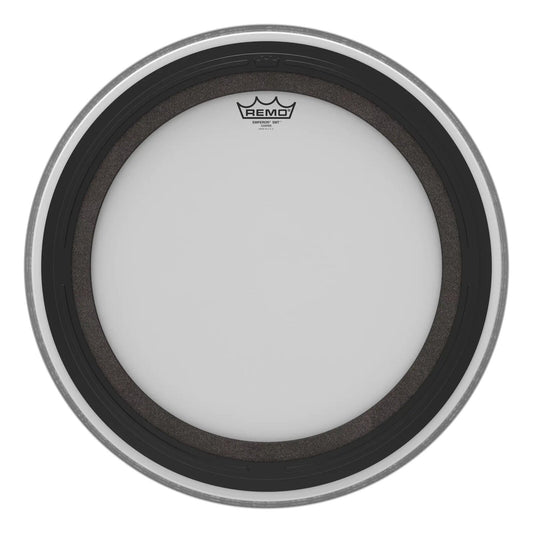 REMO White Coated Emperor SMT Coated Bass Drum Head, 20"