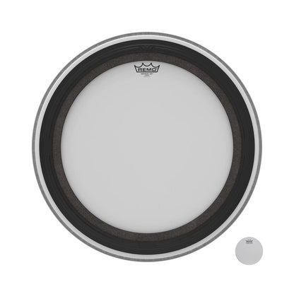 REMO White Coated Emperor SMT Coated Bass Drum Head, 22" — view 3