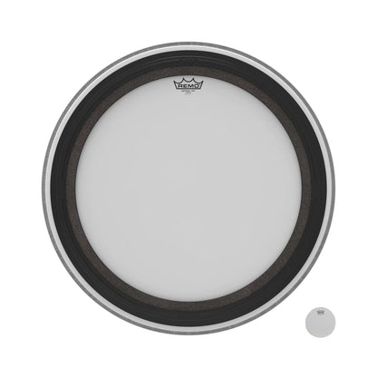 REMO White Coated Emperor SMT Coated Bass Drum Head, 24" — view 3