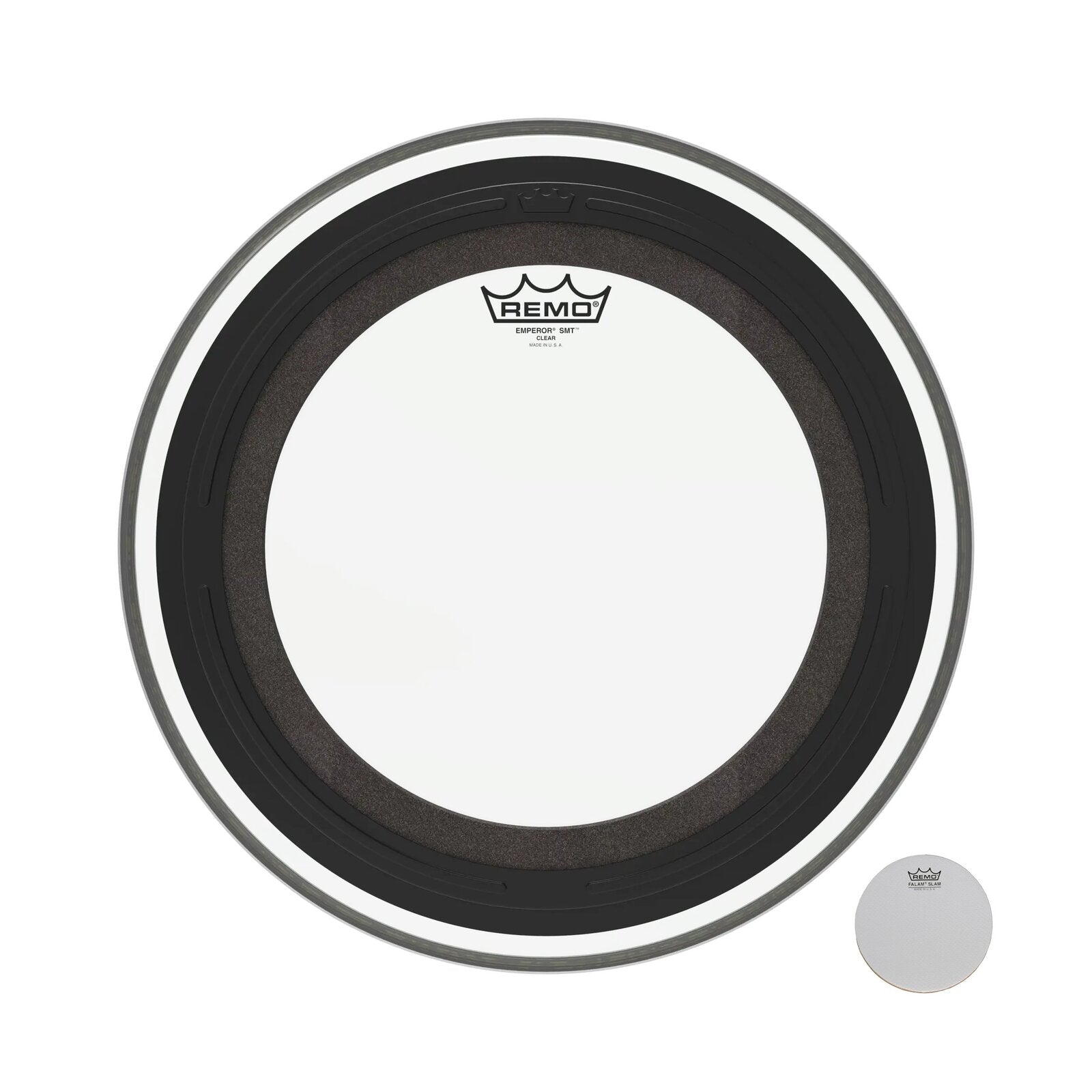 REMO Clear Emperor SMT Clear Bass Drum Head, 16" — view 3