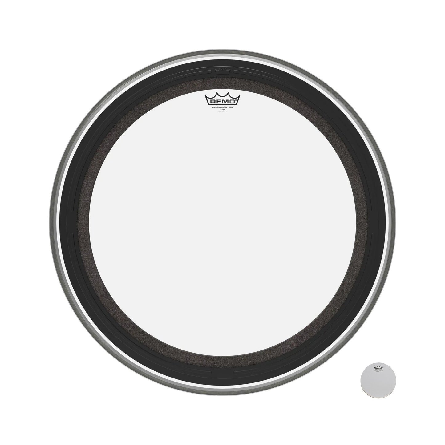 REMO Clear Emperor SMT Clear Bass Drum Head, 24" — view 3